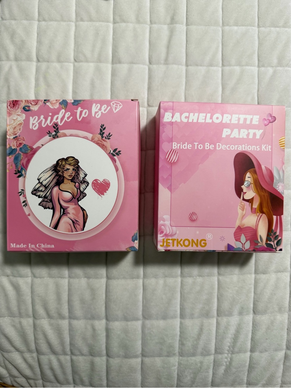 Pink Bachelorette Party 'Bride To Be' Decorations Kit Includes two kits